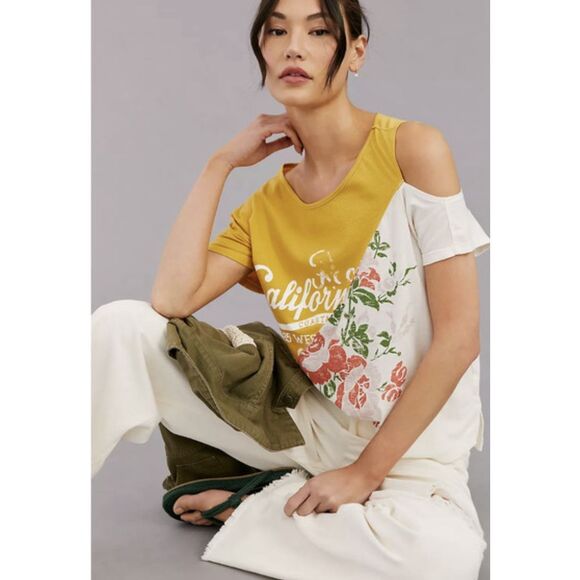 Anthropologie Pilcro Suplice graphic tshirt - Picture 1 of 5